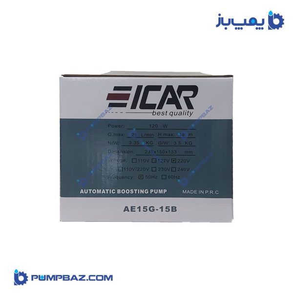 کارتن پمپ زیر آبگرمکن ایکار از بغل